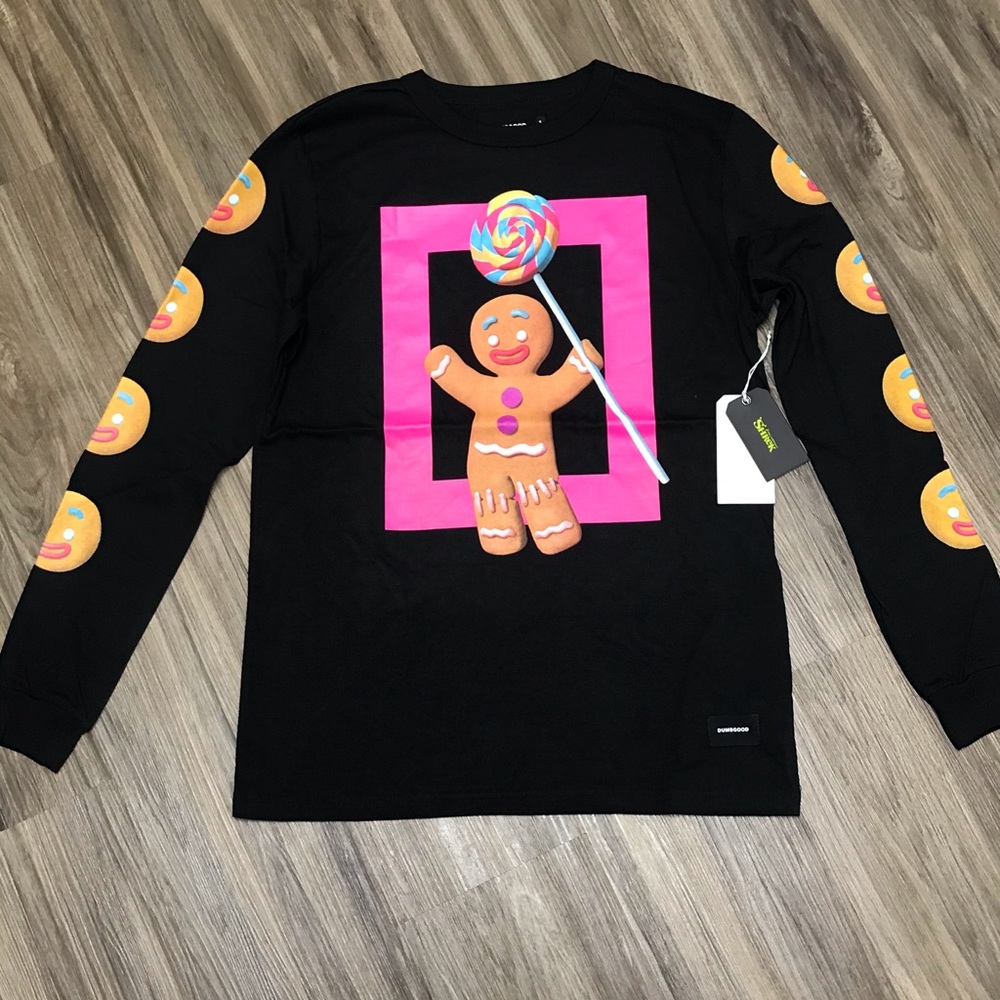 Shrek Gingerbread Man LS T-shirt